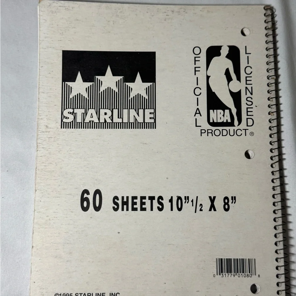 VINTAGE SHAQUILLE O’NEAL ORLANDO MAGIC NOTEBOOK. USA MADE 1995 STARLINE NBA DUNK